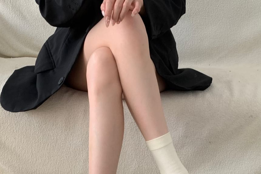 Platform Adhesive Strap Plain Faux Leather Shoes