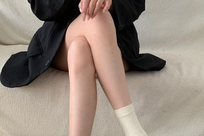 Platform Adhesive Strap Plain Faux Leather Shoes