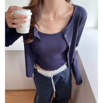 Classic Button-Front Cardigan
