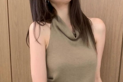 Sleeveless Crop Top and Cardigan Set