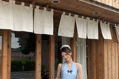 Dotted Flowy Sleeveless Top