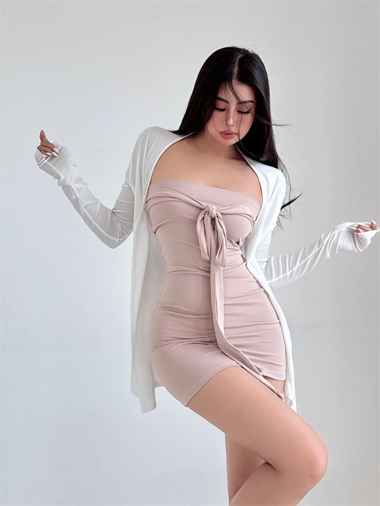 Lightweight Open Front Cardigan