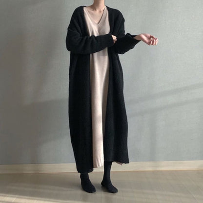 Midi Open Front Cardigan