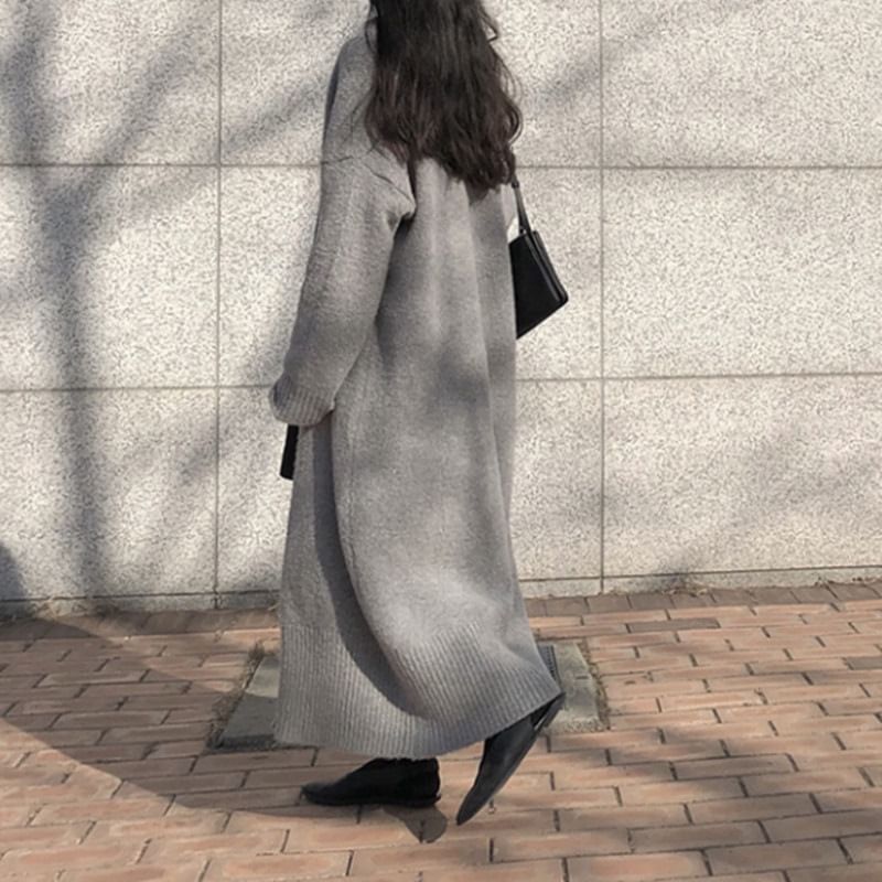 Midi Open Front Cardigan