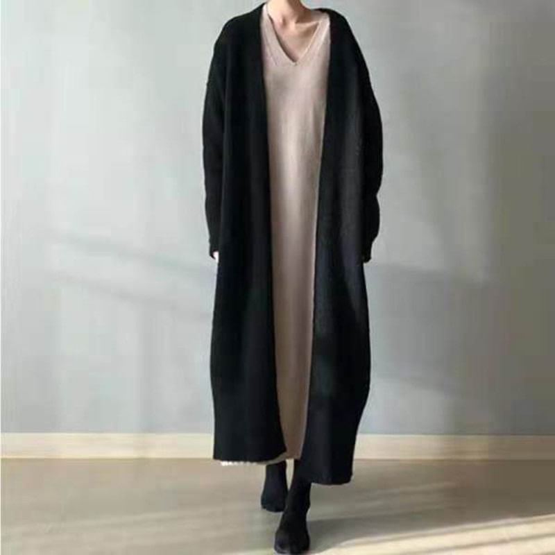 Midi Open Front Cardigan