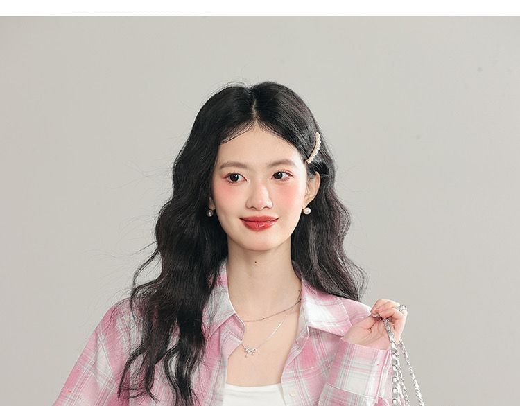 Plaid Long-Sleeved Button Shirt