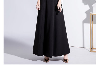 Off Shoulder Two Tone A-Line Evening Gown