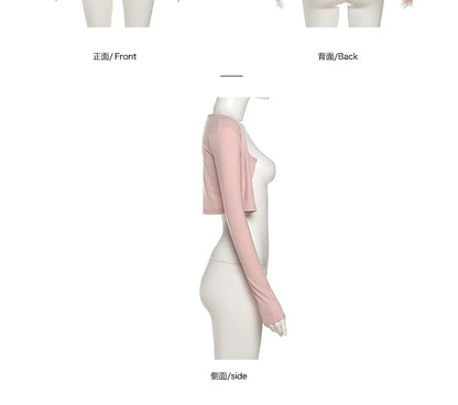 Spaghetti Strap Plain Ruched Maxi A-Line Dress / Open Front Crop Cardigan
