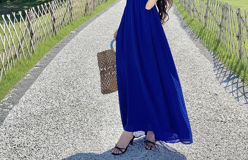 Halter Plain Maxi Sundress