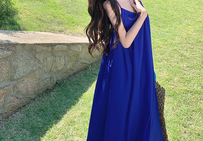 Halter Plain Maxi Sundress