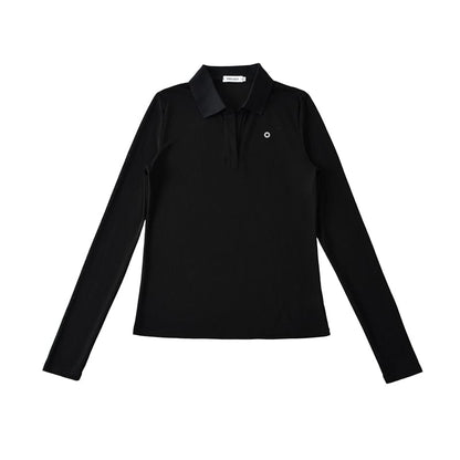 Collared Sleeved Plain Casual Tee