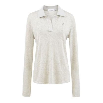 Collared Sleeved Plain Casual Tee