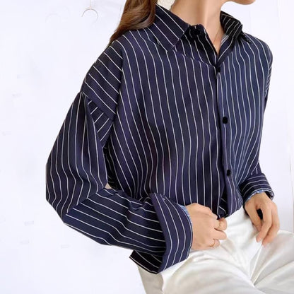 Striped Sleeved Casual Shirt