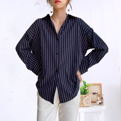 Striped Sleeved Casual Shirt