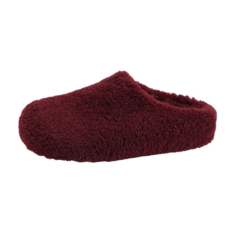 Plain Fleece Home Slippers