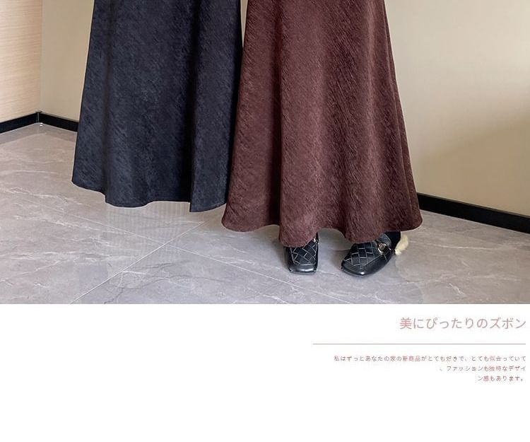 Corduroy High Rise Maxi A-Line Skirt