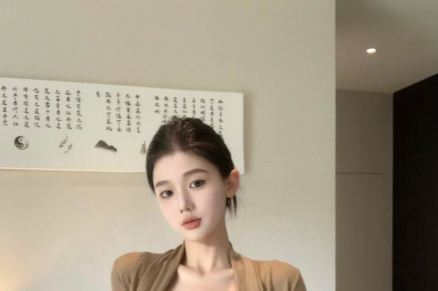 Cardigan, Cami Top & Mini Skirt Set