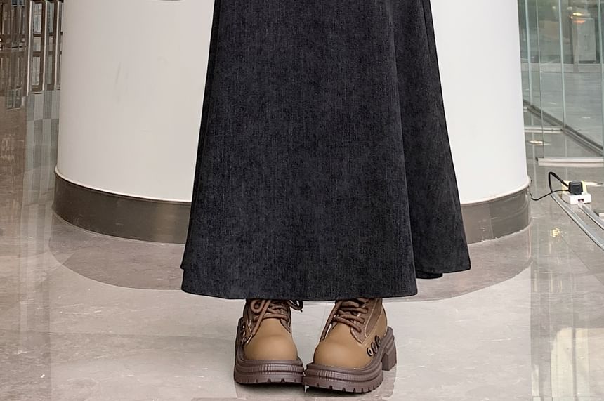 Maxi A-Line Skirt with Waistband