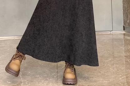 Maxi A-Line Skirt with Waistband