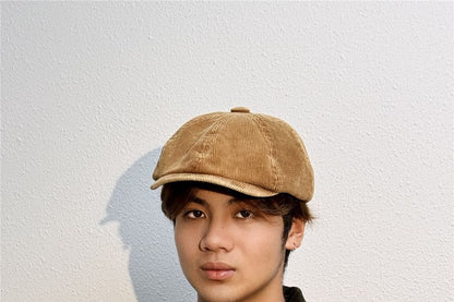 Corduroy Newsboy Cap