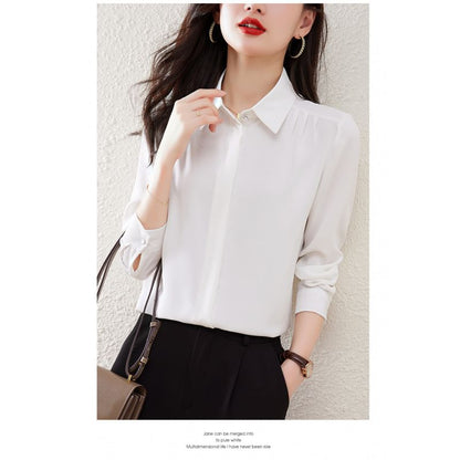 Classic Plain Shirt with Long Sleeve Construction