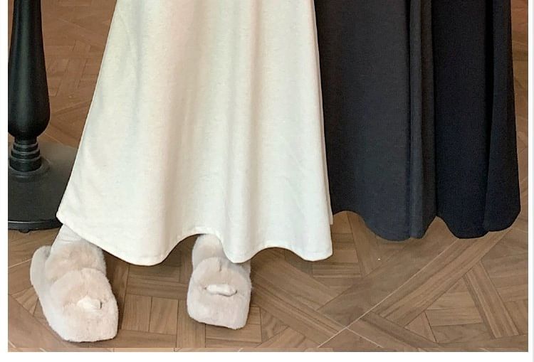 Maxi A-Line Skirt with High Rise