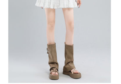 Ruffle Lace Trim Mini A-Line Skirt