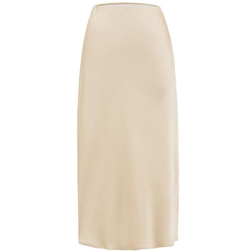 High Rise Plain Pencil Maxi Skirt