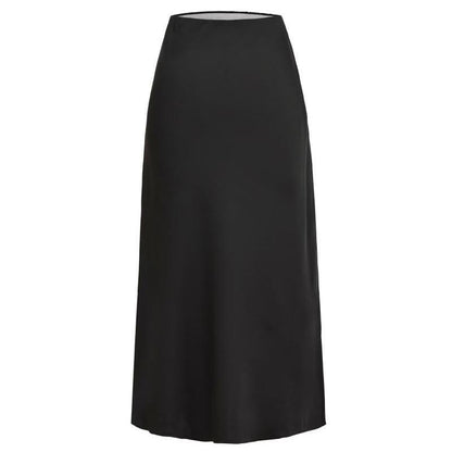High Rise Plain Pencil Maxi Skirt