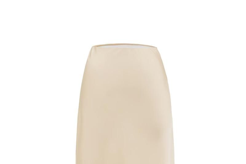 High Rise Plain Pencil Maxi Skirt