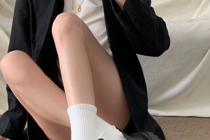 Faux Leather Platform Short Boots