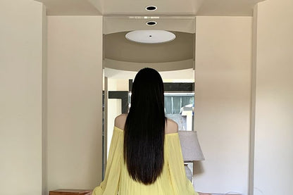 Off-Shoulder Flared-Cuff Solid Blouse and High-Waist Maxi Skirt