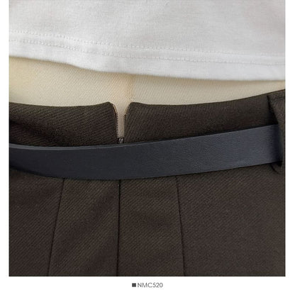 High Waist Mini Pleated A-Line Skirt