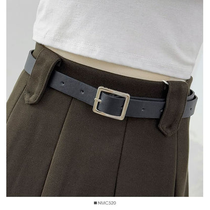 High Waist Mini Pleated A-Line Skirt