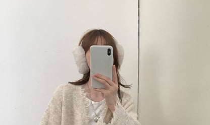Frayed Plain Cardigan
