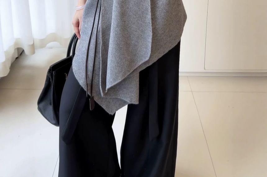 Open Front Plain Cardigan
