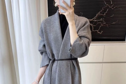 Open Front Plain Cardigan