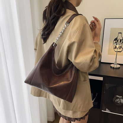 Chain Panel Shoulder Bag
