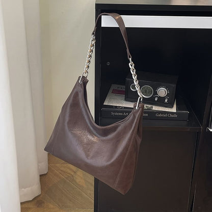 Chain Panel Shoulder Bag