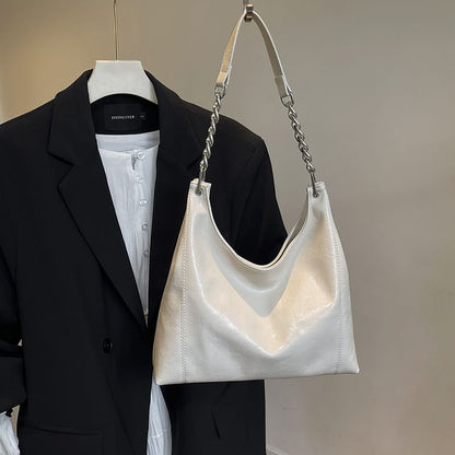 Chain Panel Shoulder Bag