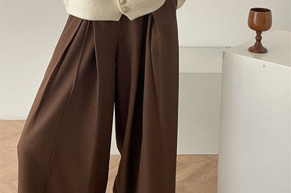 Button-Up Plain Cardigan