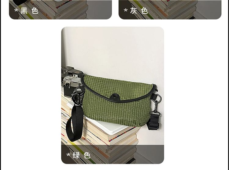 Plaid Flap Crossbody Bag