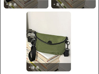 Plaid Flap Crossbody Bag