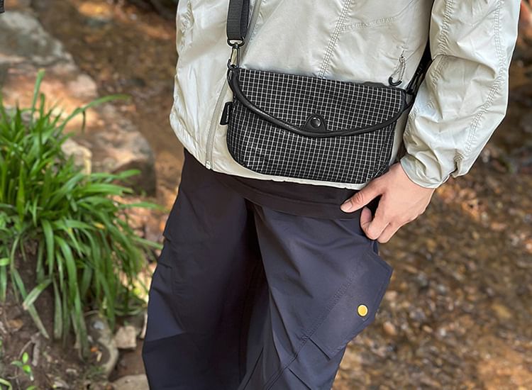 Plaid Flap Crossbody Bag