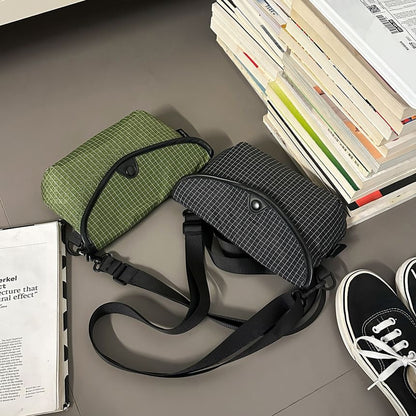 Plaid Flap Crossbody Bag