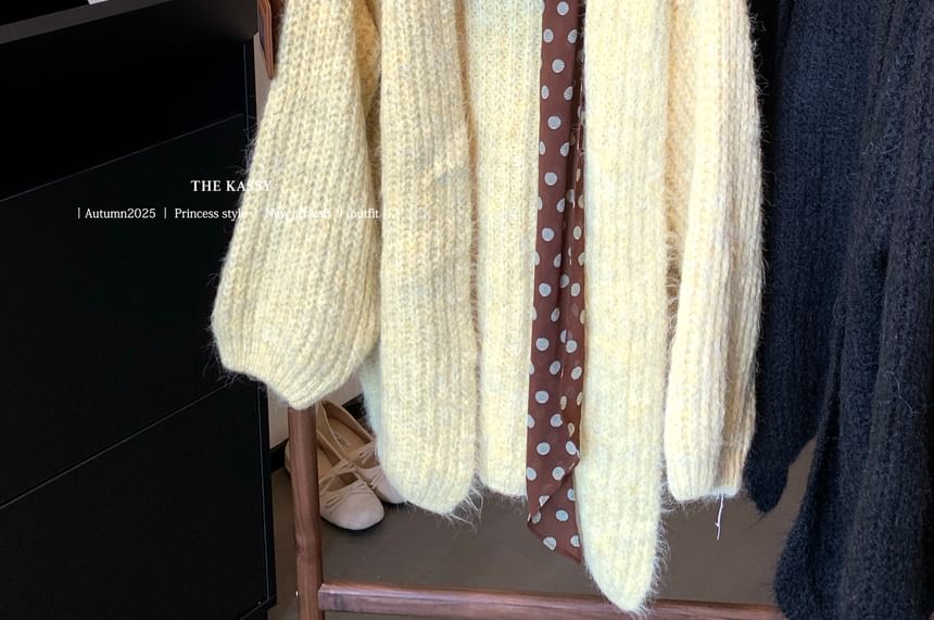 Plain Long Cardigan