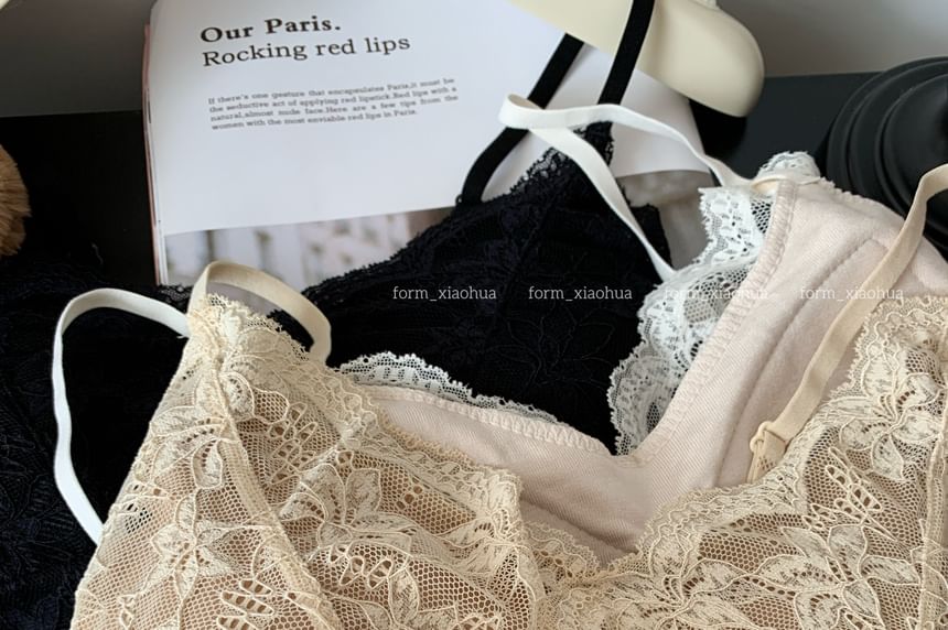 V-Neck Lace Camisole Top