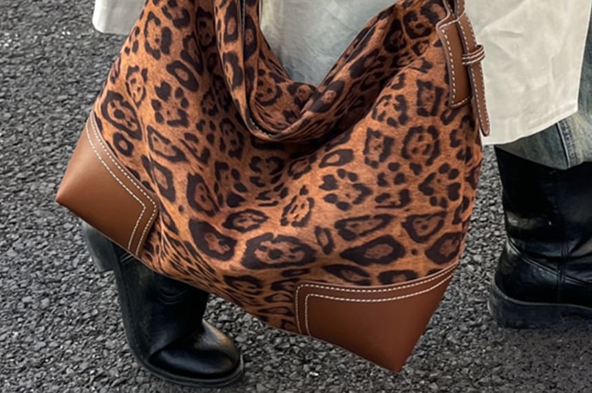 Leopard Print Shoulder Bag