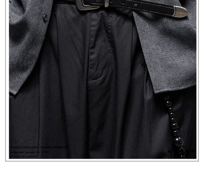 Genuine Leather Metal Accent Belt