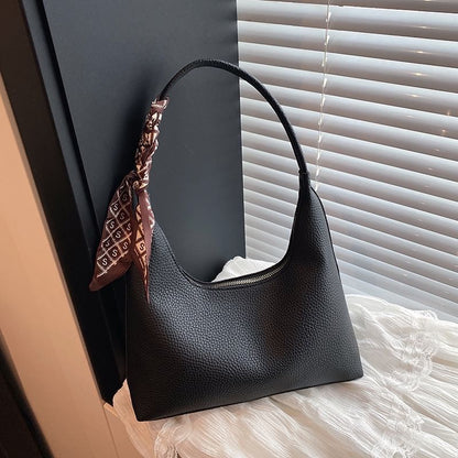 Faux Leather Shoulder Bag